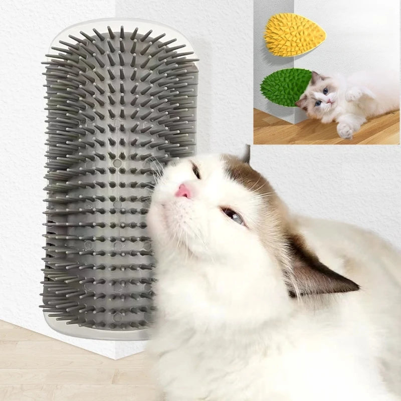 Cepillo Rascador y Masajeador para Gatos – Peine Eliminador de Pelo en 10 Colores