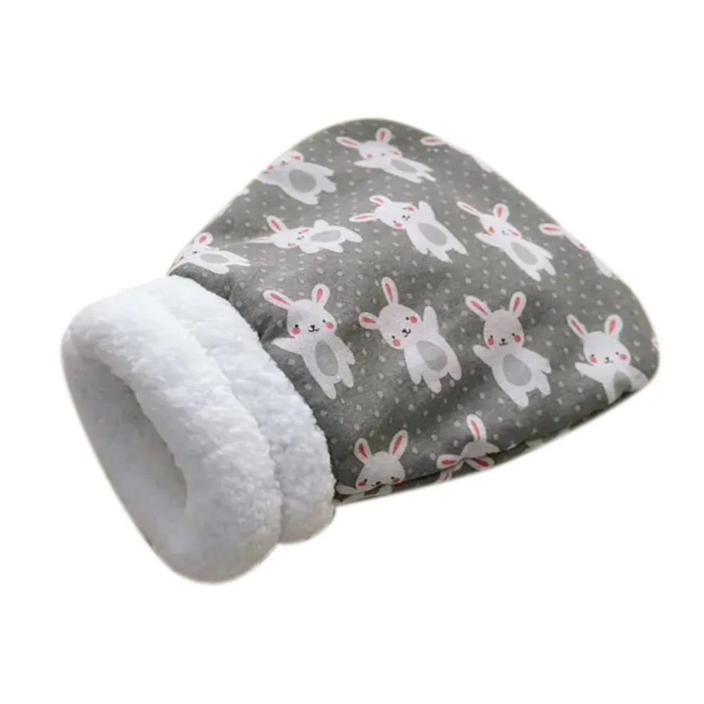 Saco de Dormir para Gatos – Cueva de Felpa Gruesa con Diseño de Dibujos, Cálida para Invierno