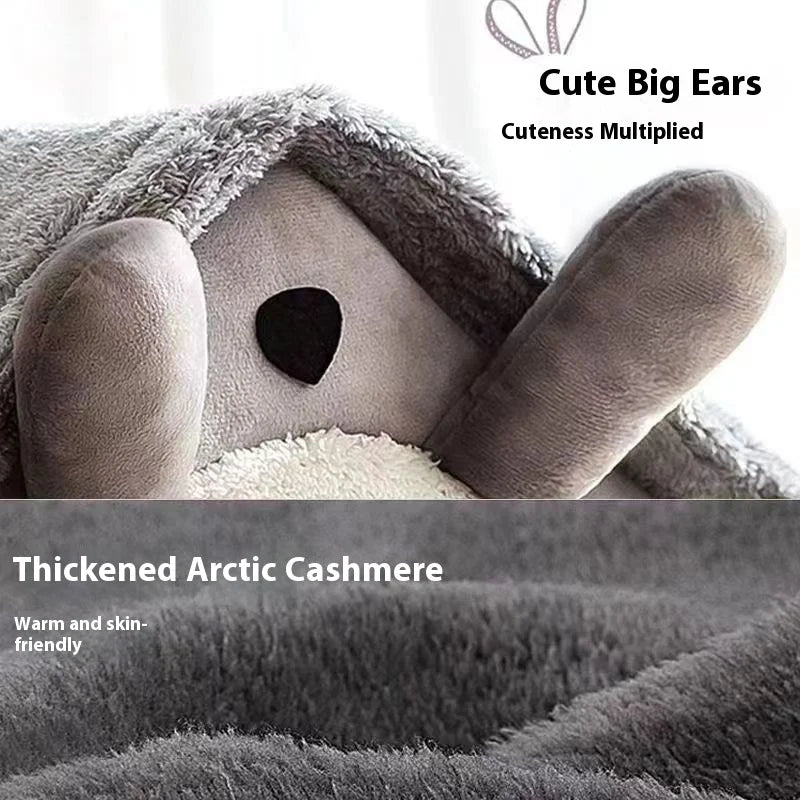 Cama Estilo Caseta para Gatos y Perros Pequeños – Extraíble, Lavable y Cálida