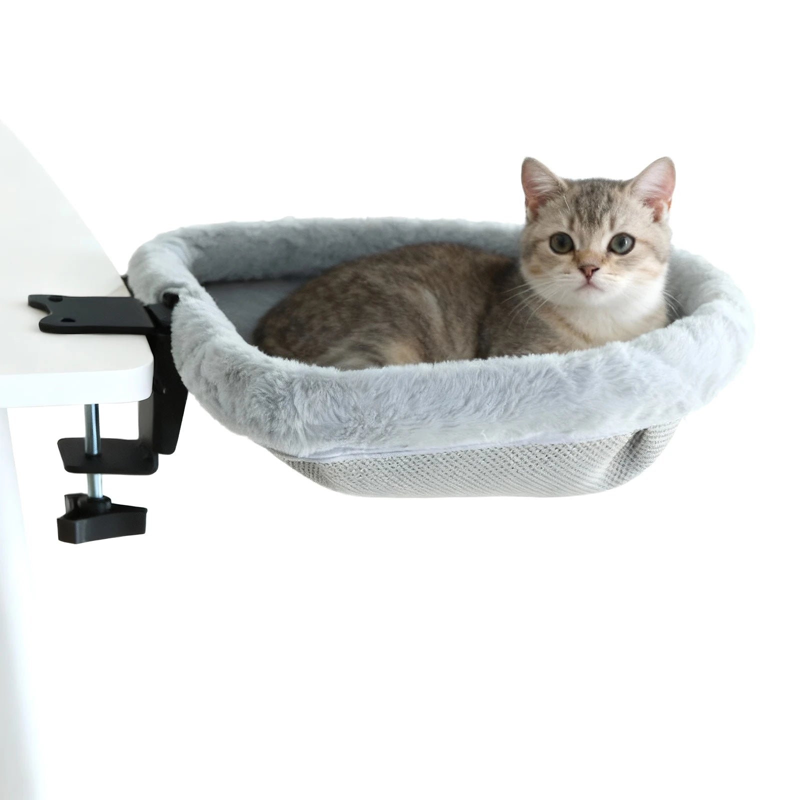 Cama Escritorio para Gatos – Hamaca Semicircular Plegable para Oficina en Casa