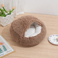 Cama de Invierno 2 en 1 para Gatos – Felpa Gruesa Reversible, Nido Cálido y Cojín Suave