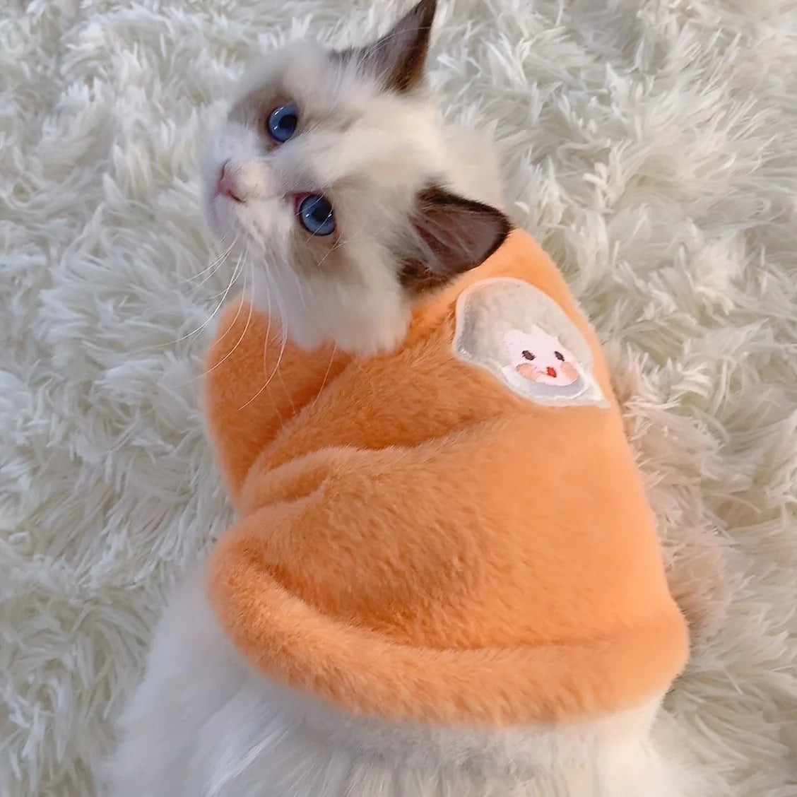Chaleco de Punto para Gatos y Perros Pequeños – Ropa Abrigada de Otoño e Invierno