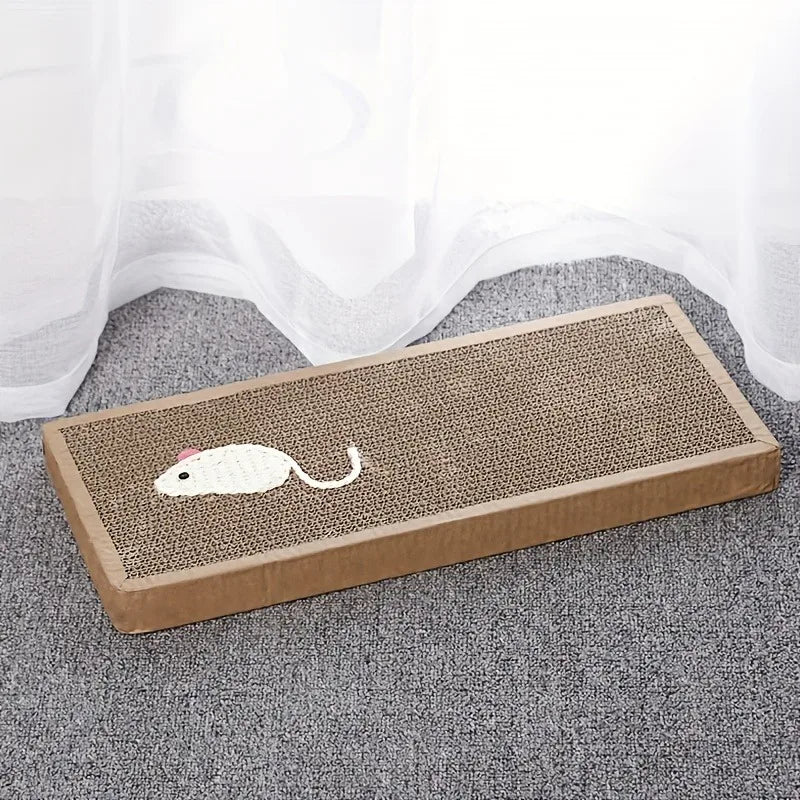 Rascador Almohadilla para Gatos de Interior – Poste Rascador con Juguetes Interactivos