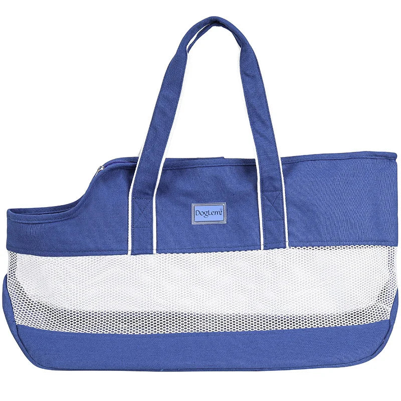 Bolso de Hombro para Transporte de Mascotas – Transportín Portátil Plegable de Malla Transpirable