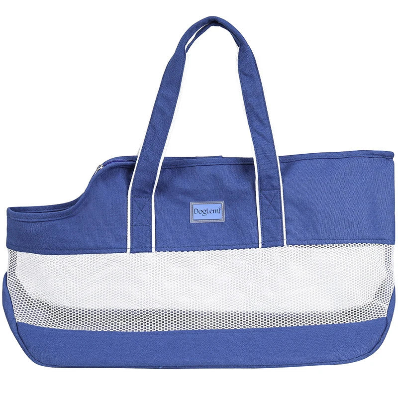Bolso de Hombro para Transporte de Mascotas – Transportín Portátil Plegable de Malla Transpirable