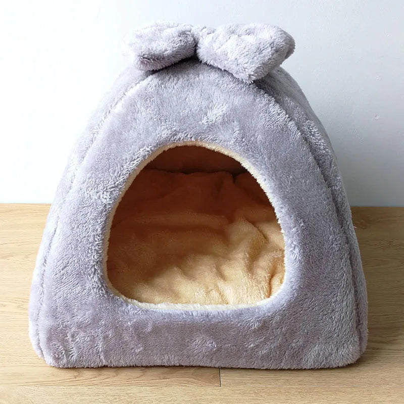 Cama Nido de Algodón para Gatos y Perros – Suave, Cálida y Lavable a Máquina