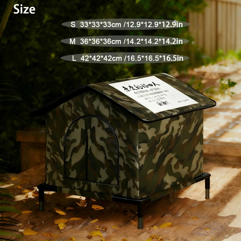 Caseta Impermeable para Gatos Callejeros – Plegable para Exteriores, Fresca en Verano