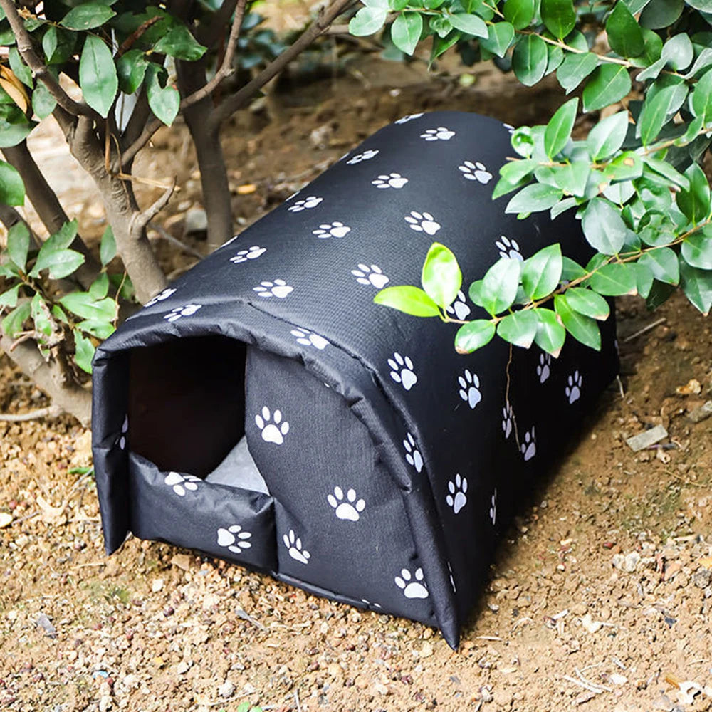 Caseta Impermeable para Gatos de Exterior – Refugio Cálido Lavable para Interior y Exterior