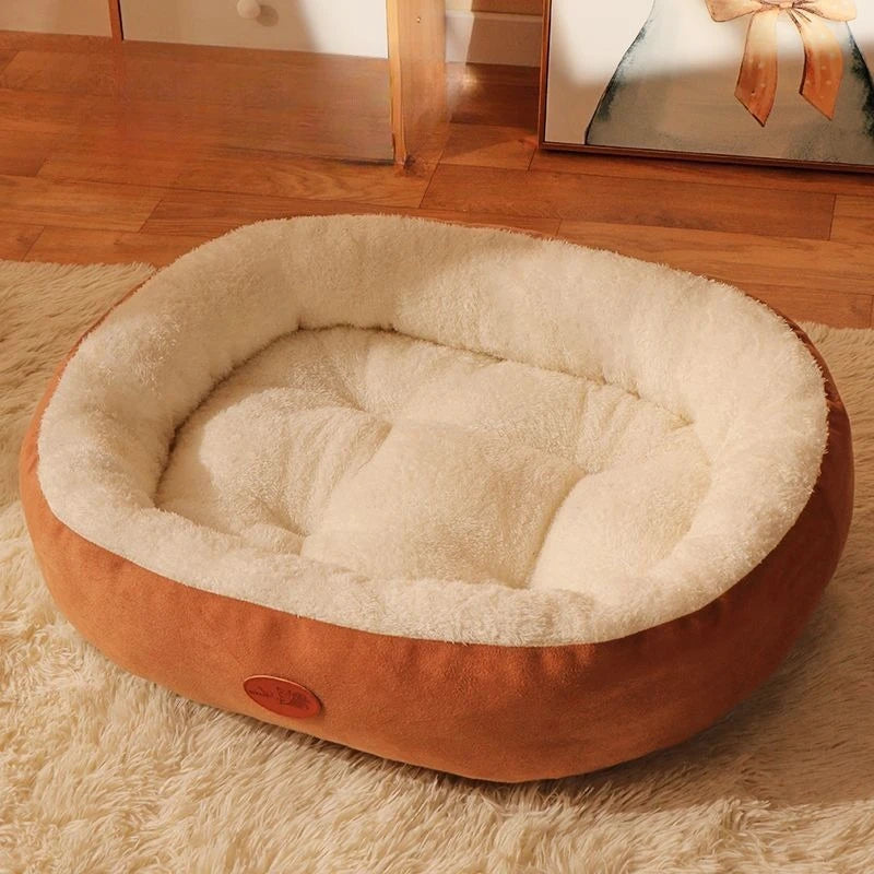 Nido Grueso de Felpa para Gatos y Perros – Cama Cálida Universal para Todas las Estaciones
