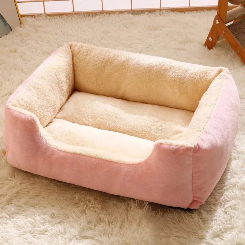 Cama de Peluche para Gatos y Perros – Nido Cálido Transpirable para Todas las Estaciones