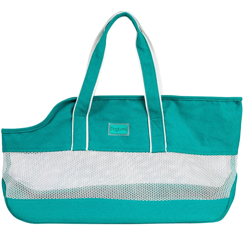 Bolso de Hombro para Transporte de Mascotas – Transportín Portátil Plegable de Malla Transpirable