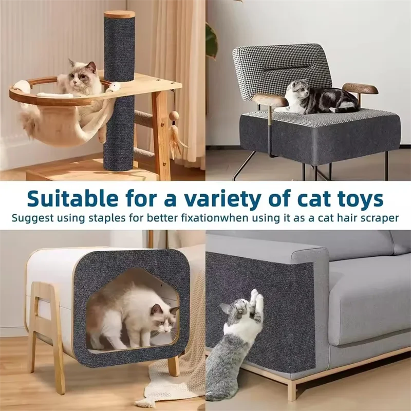 Protector de Sofá Rascador para Gatos – Alfombra Autoadhesiva Recortable en 7 Colores