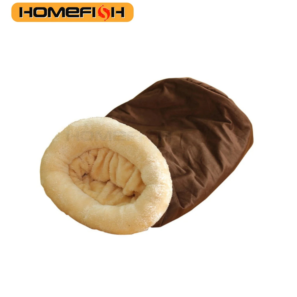Saco de Dormir Semicerrado para Gatos – Nido Cálido Desmontable y Lavable