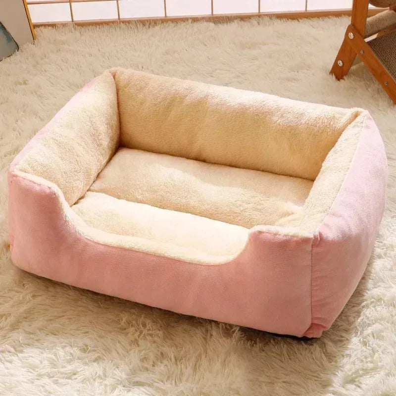 Cama de Peluche para Gatos y Perros – Nido Cálido Transpirable para Todas las Estaciones