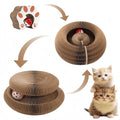 Rascador Plegable Mágico para Gatos – Cartón Corrugado con Pelota Interactiva, 3 Formas en 1