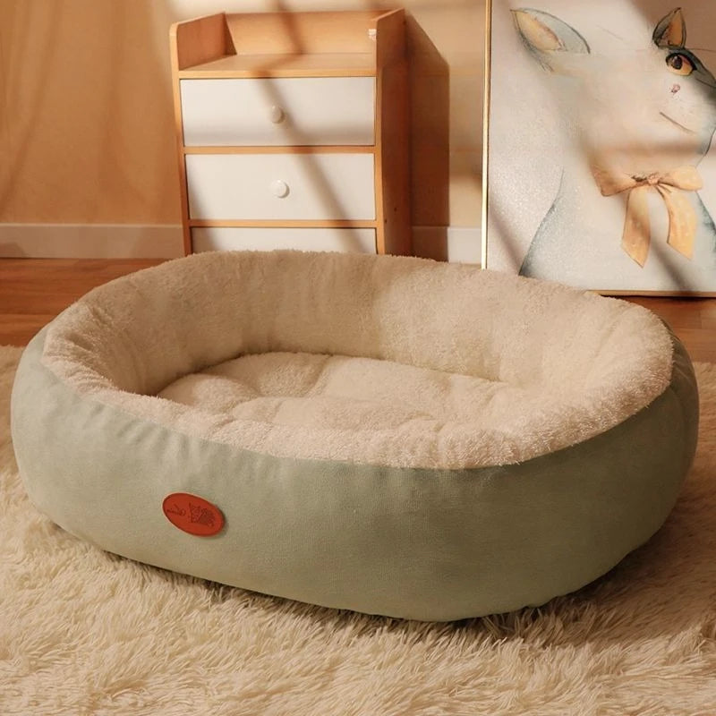 Nido Grueso de Felpa para Gatos y Perros – Cama Cálida Universal para Todas las Estaciones