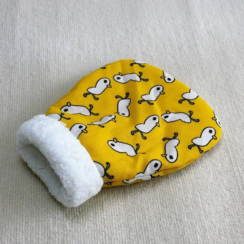 Saco de Dormir para Gatos – Cueva de Felpa Gruesa con Diseño de Dibujos, Cálida para Invierno