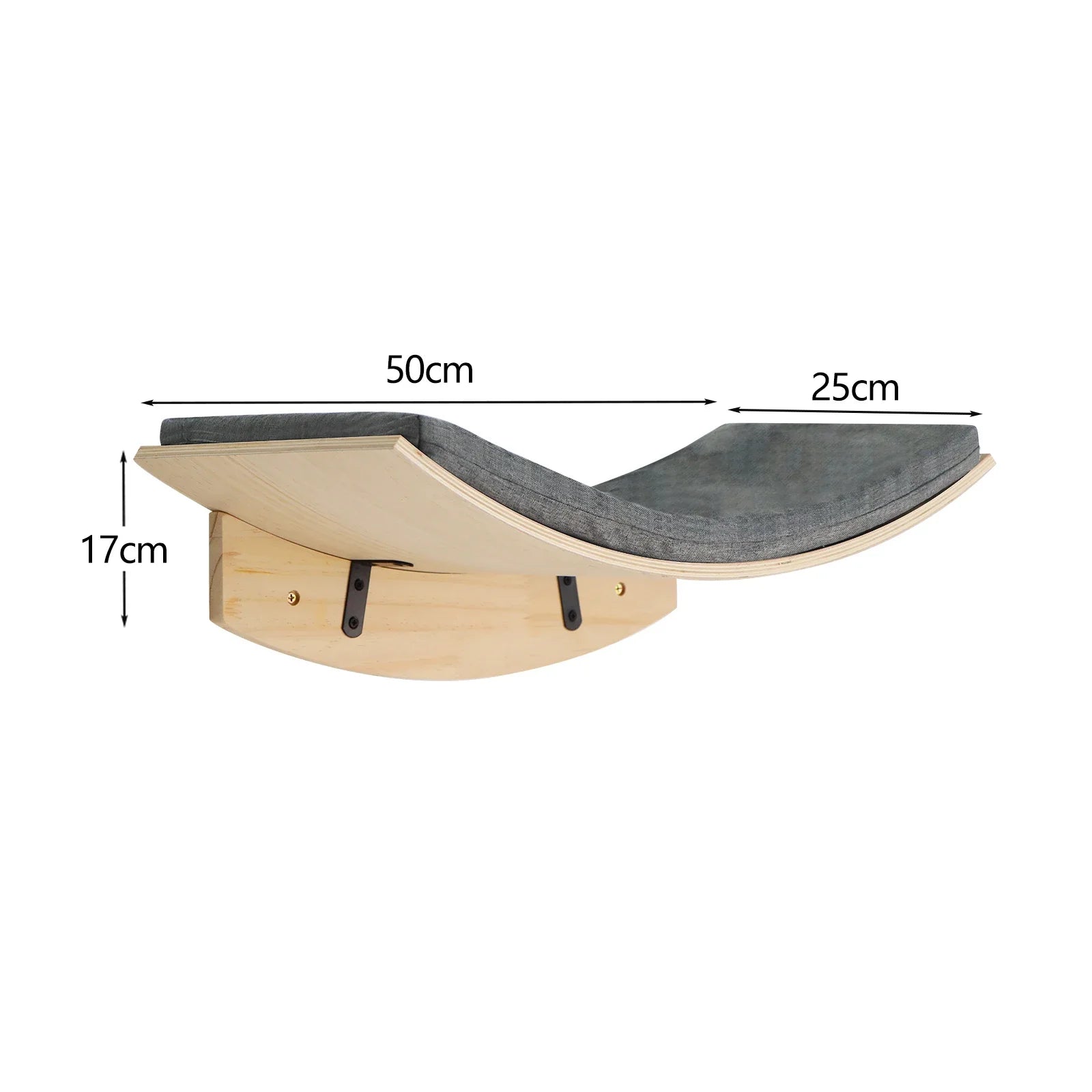 Árbol para Gatos de Pared – Estantes de Madera con Rascador, Hamaca y Escalera Flotante