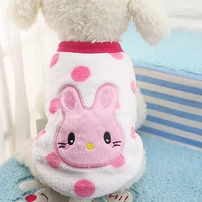 Ropa de Invierno para Gatos y Perros Pequeños – Chaleco de Forro Polar Cálido con Diseños