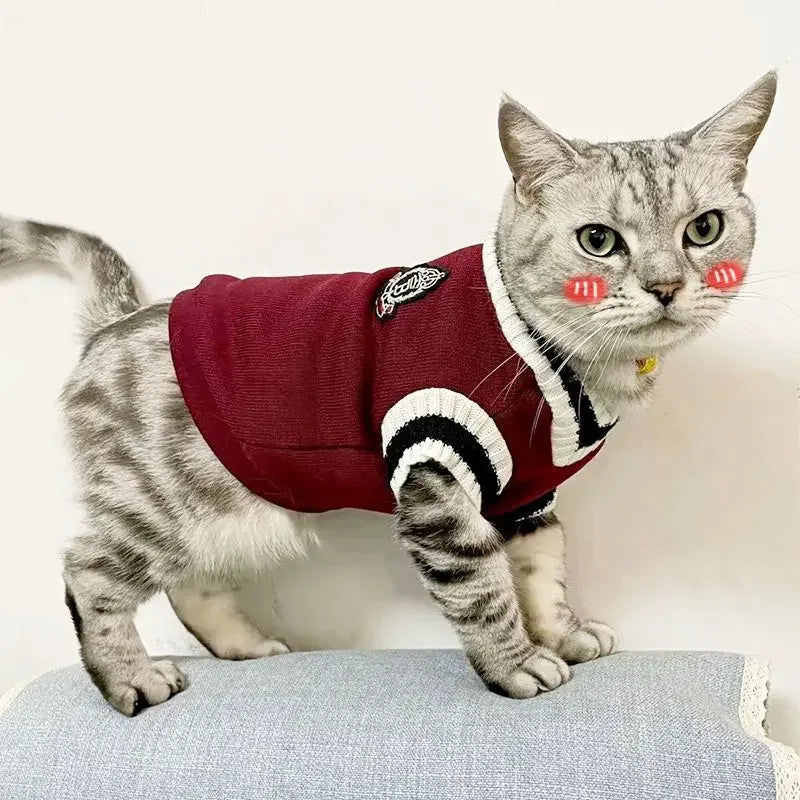 Suéter Cálido para Gatos y Perros – Abrigo de Invierno para Mascotas Pequeñas y Medianas
