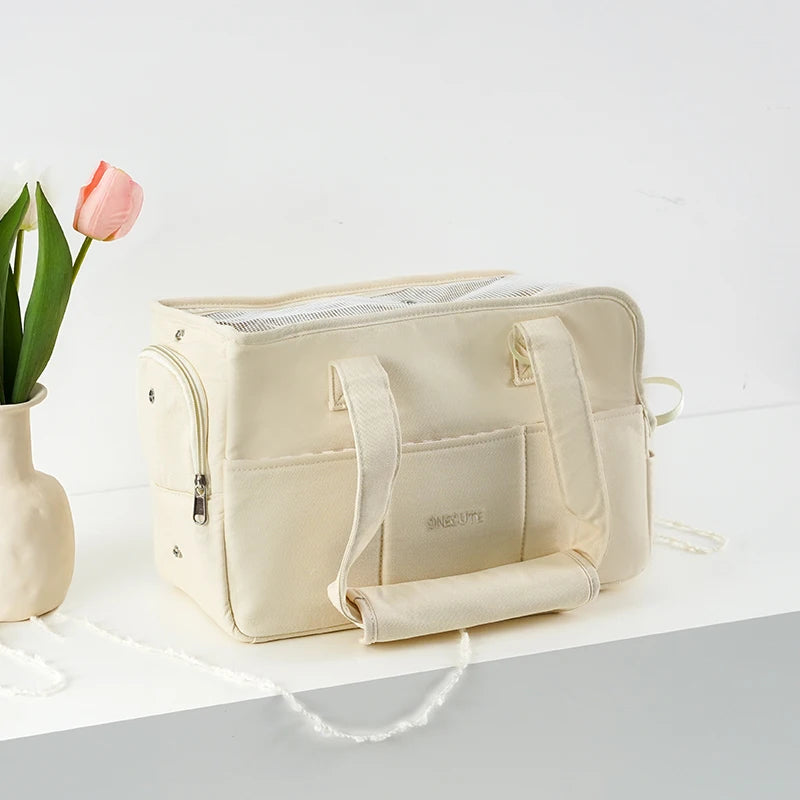 Bolso Portátil de Un Solo Hombro para Gatos y Perros Pequeños – Ideal para Salidas al Aire Libre