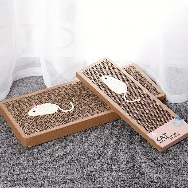 Rascador Almohadilla para Gatos de Interior – Poste Rascador con Juguetes Interactivos