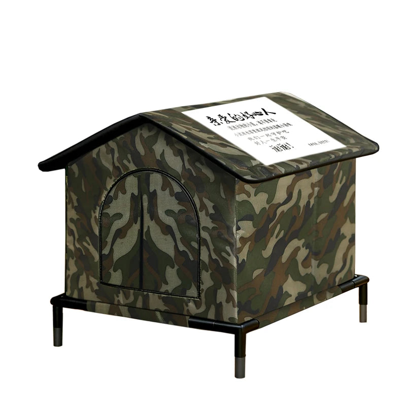 Caseta Impermeable para Gatos Callejeros – Plegable para Exteriores, Fresca en Verano