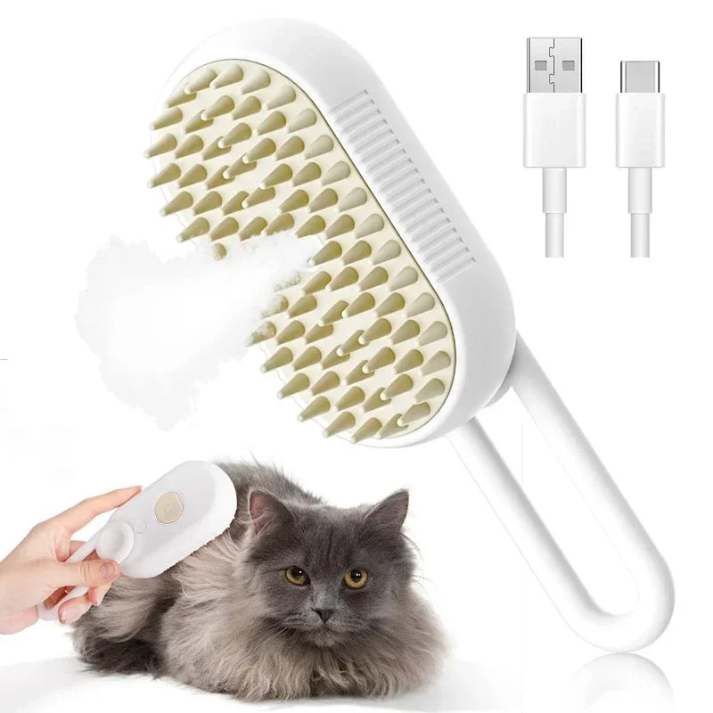 Peine con Spray para Gatos y Perros – Removedor de Pelo, Desenredante y Humidificador de Niebla