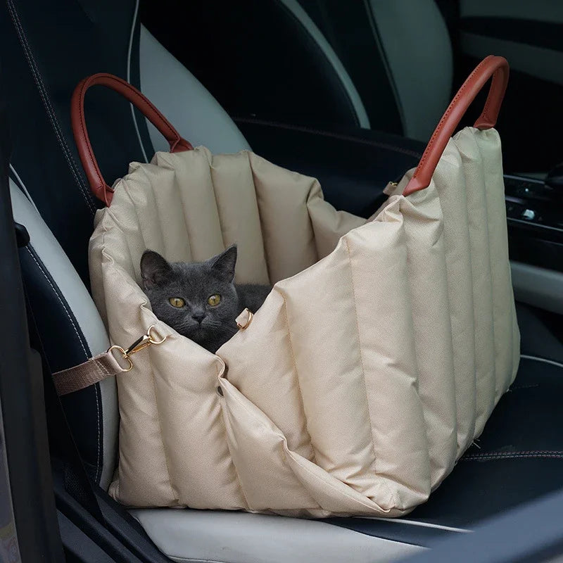 Bolso Transportador de Lujo para Mascotas – Cálido, Portátil y Extraíble