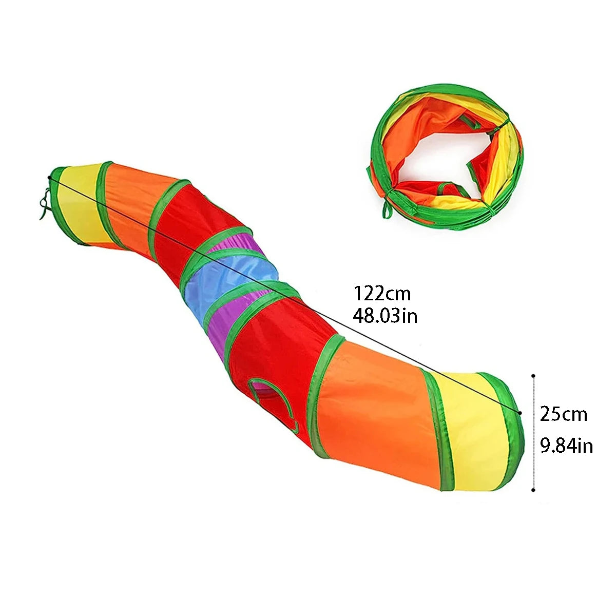 Túnel Plegable para Gatos – Juguete Interactivo Multifunción para Gatitos y Cachorros