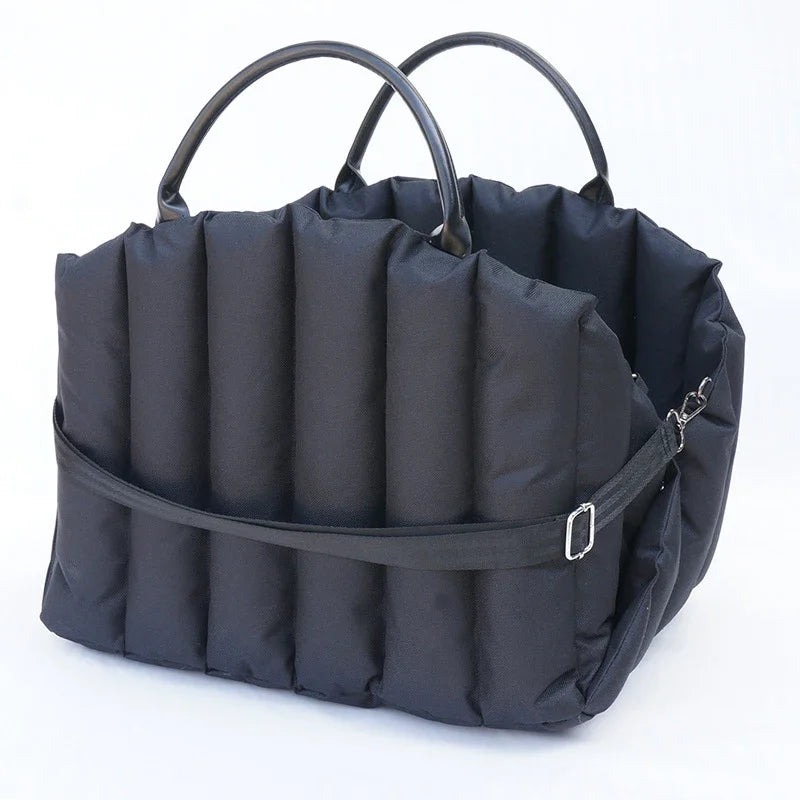 Bolso Transportador de Lujo para Mascotas – Cálido, Portátil y Extraíble
