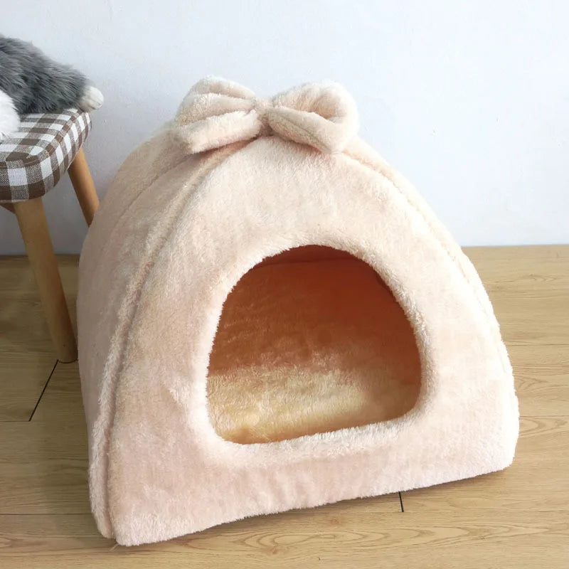 Cama Nido de Algodón para Gatos y Perros – Suave, Cálida y Lavable a Máquina