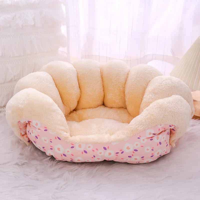Nido Cálido para Gatos – Cama de Felpa Suave para Mascotas Pequeñas