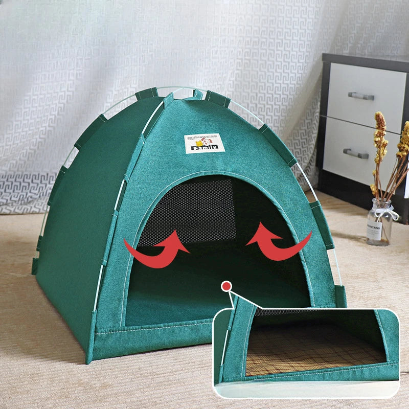 Tienda de Campaña Plegable para Gatos – Nido Transpirable para las 4 Estaciones