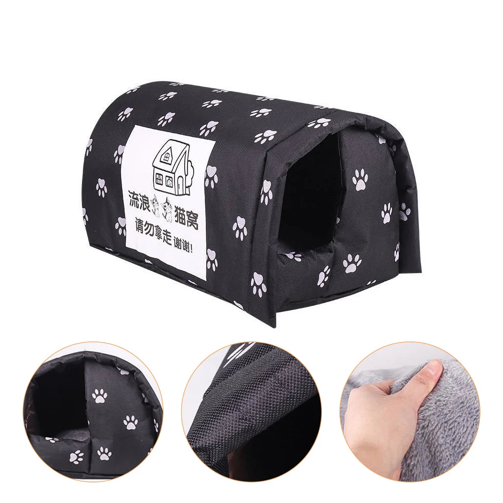 Caseta Impermeable para Gatos de Exterior – Refugio Cálido Lavable para Interior y Exterior