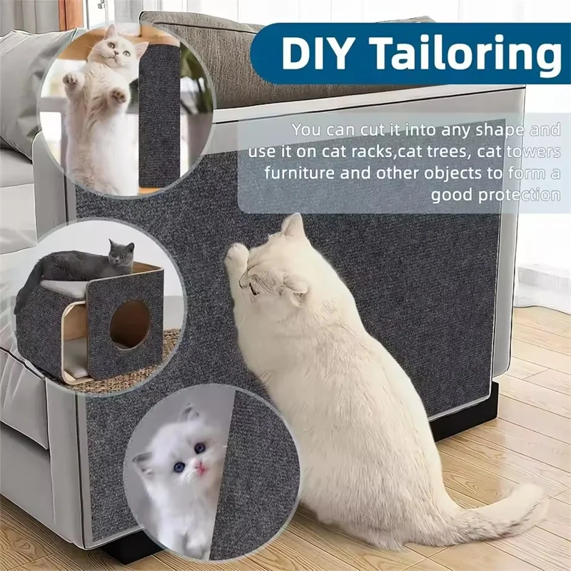 Protector de Sofá Rascador para Gatos – Alfombra Autoadhesiva Recortable en 7 Colores
