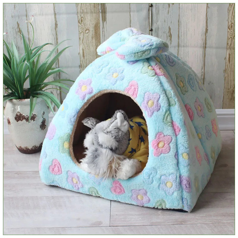 Cama Nido de Algodón para Gatos y Perros – Suave, Cálida y Lavable a Máquina