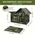 Caseta de Tela Oxford para Gatos Callejeros – Tienda Impermeable Exterior para Invierno