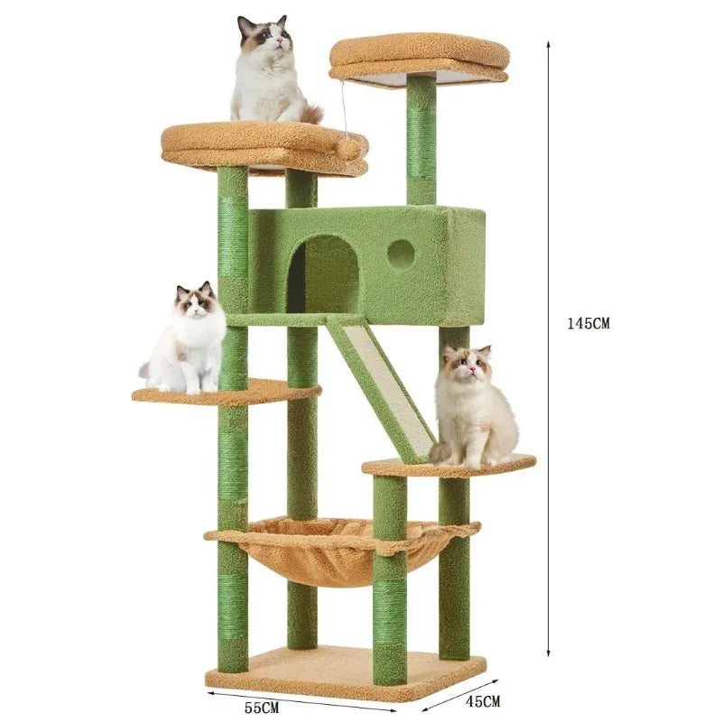 Villa para Gatos Cápsula Espacial – Torre de Lujo 5 Niveles con Sisal