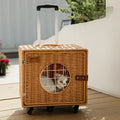 Bolso Transportador para Gatos y Perros – Trolley Tejido Estilo Vintage